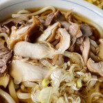 いろは本店 - 冷たい肉うどんアップ