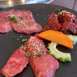 Kankoku Chuubou Senara - 焼肉人気盛りランチ(110g)¥1463