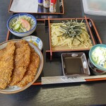 Kanekyuu - ソースかつ丼セット・ざるラーメン