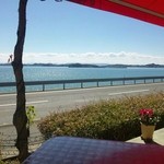 SETO NO KAZE - ﾃﾗｽ席から(^^)見渡す限り海です(o´艸`)♪