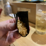 すし花一寿美 - 有明海苔と赤酢のシャリ