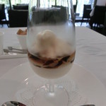 エルルカン・ビス - 13.4月　アーモンドのブラマンジェ コーヒーのゼリーとグラニテ
