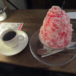 神田珈琲園 - チビかき氷とブレンドコーヒーセット