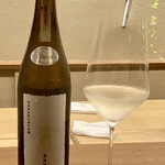 鎌倉 北じま - 新政酒造〝亜麻猫 改 スパーク〟純米スパークリング
      一本を二人でシェアしました♪