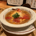 Izakaya Osamu - チーズ入りオムレツのトマトあんかけ