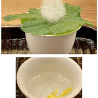 鎌倉 北じま - 菊湯
                    重陽の節句に因みまずは菊湯をいただきます。
                    夏から秋への移ろいですね。
                    菊の節句に着せ綿、こんな風習を大切にされる心が、古きを温ね新しきを知る温故知新とした言葉が頭に浮かびました。