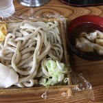 さわだ - もりうどん大＋肉汁追加