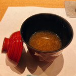 鮓 きずな - アオサの味噌汁