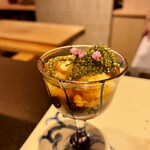 鮓 きずな - 長崎剣先烏賊イカ素麺、わかめ素麺、海ぶどうそうめん出汁