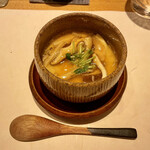 鮓 きずな - 島根 原木椎茸と山椒の茶碗蒸し