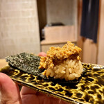 鮓 きずな - 余市あん肝 奈良漬け、三重県伊勢湾 一番海苔