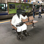 Kehisoba Amano - 敦賀駅には、恐竜が座ってます