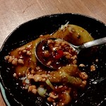 中国薬膳料理 星福 - 茯苓（ブクリョウ）入り茄子の豆豉炒め⭐️❤️甘めの上品麻婆茄子みたい❤️茯苓の薬効はむくみを取るそうです♡