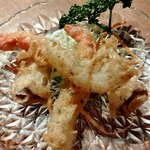 中国薬膳料理 星福 - エリンギと海老の海苔巻き揚げ⭐️素晴らしいカリッと感⭐️衣に中にはピタリ❣️のタイミング♡甘い海老⭐️エリンギもジューシーでとても美味しい❤️