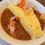 カレーの店 URA ぼなっ - 合いがけデルタカレー3