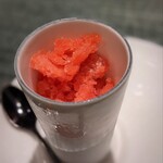 蒼 - 雉谷さんのプラム　グラニテ。皮の薫りまで鮮烈な、大好きなグラニテ。