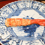 すし 良月 - 増毛ボタン海老半生焼きに三ツ星醤油