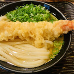 うどん 丸香 - ・海老天オンザかけうどん