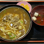 えびらそば - 和風カレー丼･お吸物･漬物