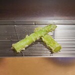 てんぷら山の上 Ginza - アスパラ