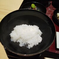 銀座 稲葉 - 艶々の白飯