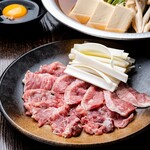 Tuna cheek meat Sukiyaki hotpot