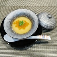 輪久 - 栗と百合根の茶碗蒸し、いくら添え