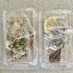 彩りごはん - サワラとエノキのポン酢バター594円、銀ガレイ幽庵焼540円
