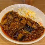 坦々麺　四川 - ◎汁無し担々麺(2辛)ランチ¥900                                                         選べる惣菜は麻婆茄子(ご飯付でお代わり無料)