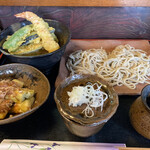 Sobadokoro Ken - 天丼と盛りそばセット