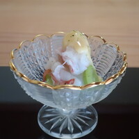 からすみ蕎麦 月と松 - アシアカエビとシャインマスカットのおろし仕立て