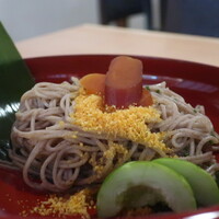 からすみ蕎麦 月と松 - からすみ蕎麦アップ