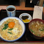 喜作 - 親子丼定食（ミニうどん付）　750円
            