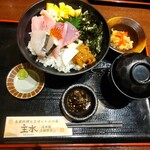 しまね料理とさばしゃぶの店 主水 - 日本海しまね丼　1200円