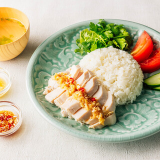 Khao Man Gai made with Nasai chicken from Iwate Prefecture
