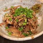 鳥善 鳥ふじ - 炙り鶏皮ポン酢