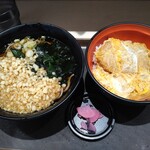 Nadai Fujisoba - カツ丼セット790円 揚玉100円