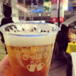 店に行く前ファクトリーの期間限定ビアガで1杯200円。