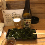 牛タンの笑や - 赤星、三陸産ワカメと絶品つけダレ