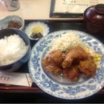 ちゃんこ蔵間 - 蔵間特製から揚げ定食