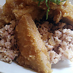 マメ カフェ - ベジカツ断面！トンカツと見間違えます。