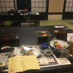 美湯の宿 - こちらは以前泊まった時の夕ご飯　豪華でした。