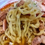 肉そば てノ字 - 中華麺アップ