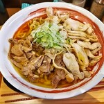 肉そば てノ字 - 鶏中華冷やし400g鶏油増々