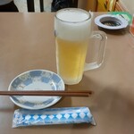 じゆうな丘 - 生ビール430円×2杯