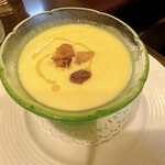 オステリア ラ フェニーチェ - とうもろこしの冷たいスープ