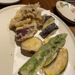 Shiote - 季節野菜の天ぷら（2022.9）※銀杏食べちゃった