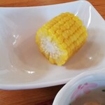 おさい家 - おまけのとうもろこし
