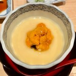 鮨 はしもと - 2022.8.  トウモロコシの茶碗蒸し