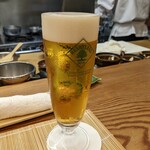 割烹 市川 - 生ビール　ハートランド